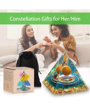 HuiJuKeJi Capricornus Crystals Stone Pyramid - 12 Constellations & Tiger Eye Birthstone for Energy Healing Meditation - Buy Online on GoSupps.com