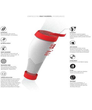 Compressport R2 V2 Calf Sleeves - 2T White | Compression Leg Sleeves - Buy Online on GoSupps.com