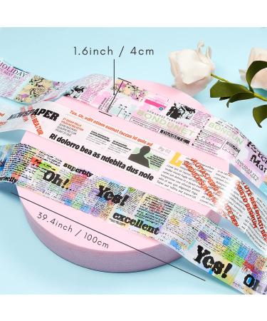 Makartt Nail Foil Transfer Sticker Kit - 10 Sheets Newspaper Style Nail Art, Self-Adhesive - Perfect for Creative Nail Designs - Buy Online on GoSupps.com