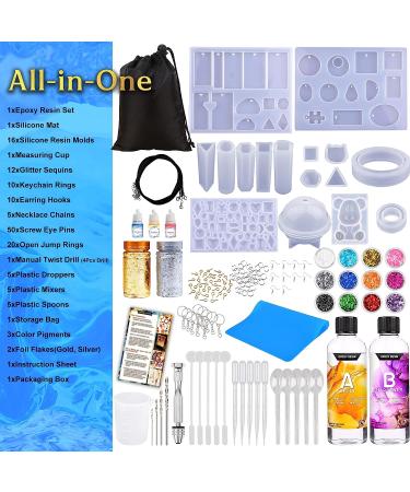 Zoncolor Epoxy Resin Silicone Molds Starter Kit - Jewelry Making & Home Decor Set - Buy Online on GoSupps.com