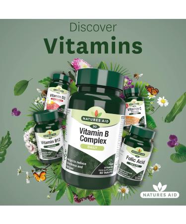 Natures Aid Vegan Vitamin B Complex - 90 Tablets | Essential Energy Support - Buy Online on GoSupps.com