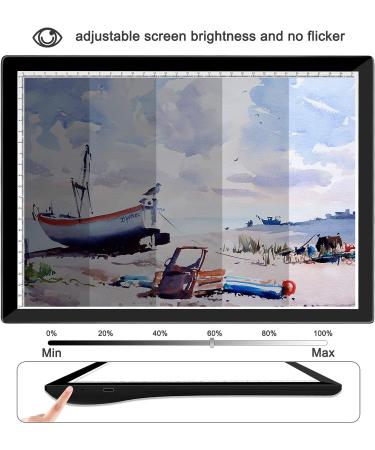 Light Tracing Box Rechargeable  Winshine Portable LED Light Board  Light Board for Diamond Art Painting  5 Levels Stepless Dimming Drawing Tracking Light Pad  Artistic Design Sketching Black - Buy Online on GoSupps.com