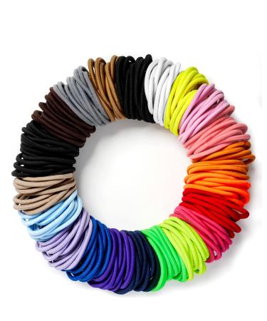 Hair Ties for Thick Hair  218 Pcs 4MM Elastic Hair Ties for Women and Girls  20 Colors Medium Size Ponytail Holders  Hair Bands for Women's Hair 218PCS 20 Colors - Buy Online on GoSupps.com