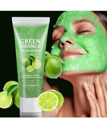 Green Tangerine Vitamin C Face Scrub - Microdermabrasion Facial Scrub, Purifying Exfoliating for Face & Body, Gentle for Sensitive Skin, Korean Skincare for Smoother Skin (1PC, 1) 1PC 1 Ounce (Pack of 1) - Buy Online on GoSupps.com