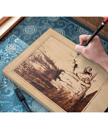 Arteza Wooden Canvas Board 8x10 Inch Pack of 5 - Birch Wood Cradled Artist Panels for Painting - Ideal for Encaustic, Wood Burning, Pouring - Use with Oils, Acrylics - Buy Online on GoSupps.com