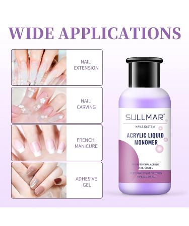SULLMAR Odorless Acrylic Monomer Liquid for Nails - 40ml/1.35FL.OZ - Buy Online on GoSupps.com