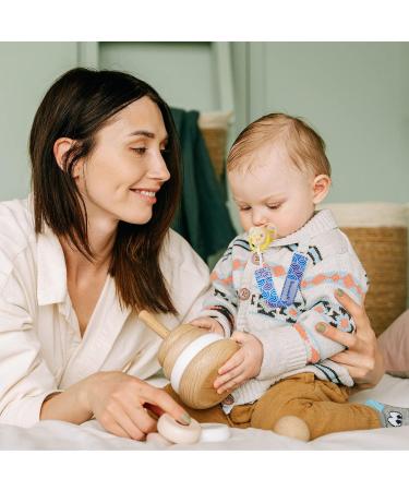 Smlpuame Baby Pacifier Chain for Boys - 6 BPA-Free Fabric Clips | Perfect for Pacifiers & Teething Toys | Ideal Birth Gift | Ocean Theme - Buy Online on GoSupps.com