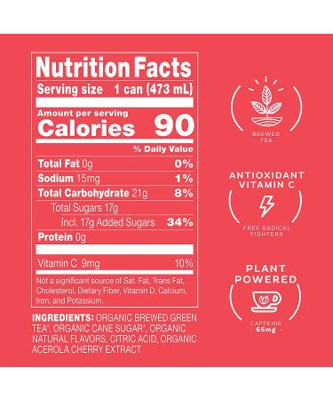 Steaz Organic Iced Green Tea Antioxidant Brew 16 OZ (Pack of 12) - Super Fruit Infused - Buy Online on GoSupps.com