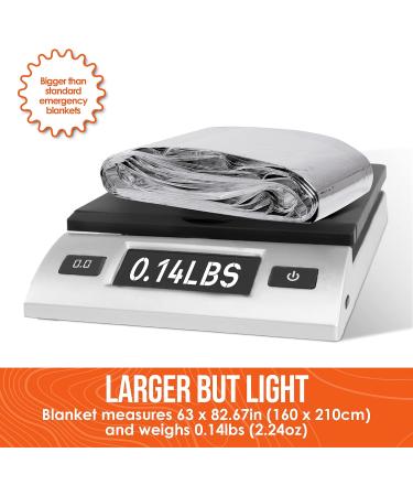 Go Time Gear Emergency Blankets - 4 Pack of Mylar Space Blankets for Camping, Hiking & Survival Kits - Buy Online on GoSupps.com