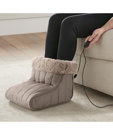Thermee Micro Flannel Heated Foot Warmer Acorn