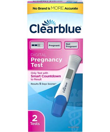 Clearblue Digital Pregnancy Test with Smart Countdown - 2 Pack | Accurate & Easy to Use - Buy Online on GoSupps.com