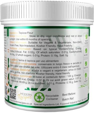 Special Ingredients Tapioca Flour/Tapioca Starch 50kg Premium Quality Non-GMO Gluten Free Organic Recyclable Container Tapioca Starch 50 kg (Pack of 1) - Buy Online on GoSupps.com