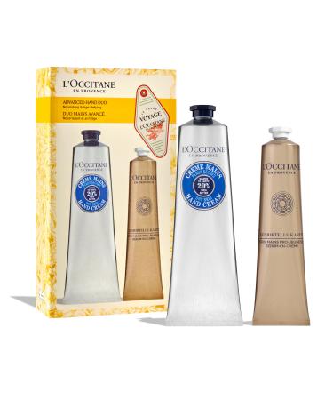 L'OCCITANE Nourishing & Age-Defying Advanced Hand Duo Holiday Gift Set: Featuring Immortelle Shea Pro-Youth Hand Care Serum-in-Cream & Iconic Shea Butter Hand Cream