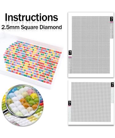 Yomiie 5D Diamond Painting Kit - DIY Full Round Drill Art Embroidery Rhinestone Craft Canvas Home Decor - 12X16in or 14x14in - Buy Online on GoSupps.com
