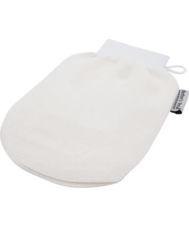 Berber's Treat Kessa Exfoliating Glove - Scrub and Remove Dead Skin Cells Ingrown Hair Treatment Tan Remover Mitt (White) - Buy Online on GoSupps.com