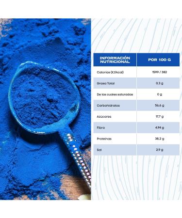  NULTHY NULTHY - Blue Spirulina Powder 25g - Pure and Natural Blue Spirulina Golden Blue Spirulina for Smoothies Desserts and Healt - Buy Online on GoSupps.com