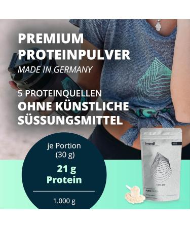 Buy Brandl Protein Powder Vanilla 5kg - No Artificial Sweeteners | Whey + Plant Protein | All Amino Acids | 1000g - Buy Online on GoSupps.com