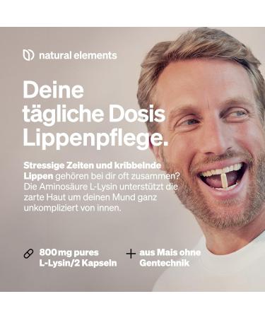 L-Lysine 365 Capsules - 800mg Pure L-Lysine HCL | Vegan Non-GMO Herbal Fermentation No Additives - Buy Online on GoSupps.com