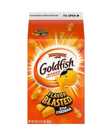 Goldfish Flavor Blasted Xtra Cheddar Crackers 30 oz - Snack Crackers | Buy Online - Buy Online on GoSupps.com