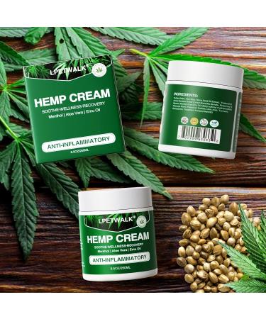 8.5 oz Maximum Strength Hemp Cream - Natural Hemp Arnica & Turmeric Formula for Instant Relief - Buy Online on GoSupps.com