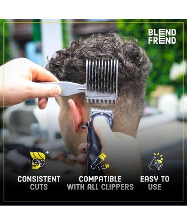 BLEND FREND Original Grade 1(3mm) UK-Made Fade Comb for Hair Blending - Barber Quality at Home | Compatible with Hair Clippers, Men Trimmer | Barber Accessories - Buy Online on GoSupps.com