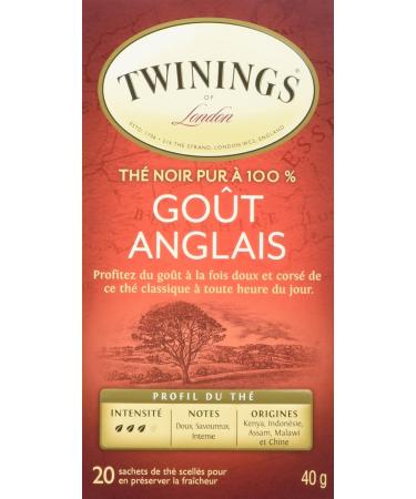 Twinings English Breakfast Tea 20 Tea Bags - Buy Online on GoSupps.com