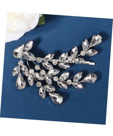 Beaupretty Hair Styling Accessories rhinestone hair clip bobby leaf hairpin sparkly hairgrip hairpin rhinestone hair barrette rhinestone bobby bride tool diamond zinc Diamonds Hair Clip - Buy Online on GoSupps.com