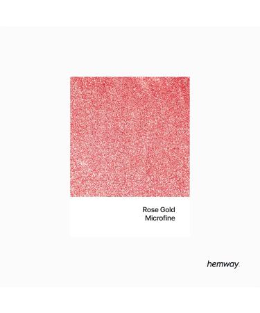 Hemway Ultra Sparkle Rose Gold Glitter - Microfine 1/256 (0.1MM) - Cosmetic Safe - 100g | International Shipping - Buy Online on GoSupps.com