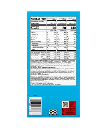 OTG Keebler Cookies Variety Pack | Fudge Stripes, Grasshopper, Coconut Dreams | Individually Wrapped | Sweet & Crunchy Snacks | 40 Pack, 2 Cookies Each - Buy Online on GoSupps.com