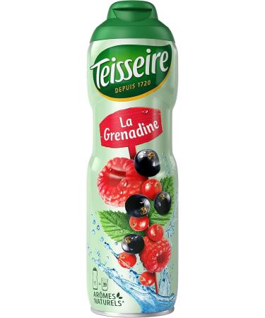 Teisseire Pomegranate Syrup (Red Fruits) for Refreshing Drinks Cocktails Recyclable Bottle (Pack of 6) - Buy Online on GoSupps.com