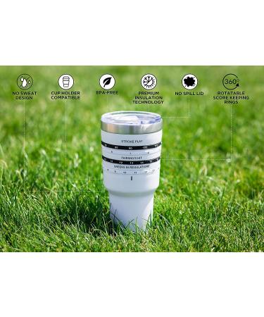 Tally Tumbler Golf Cup Holder | 30 oz Stainless Steel | Leak Proof Lid | Double Wall Insulation | Score Keeping Counter for Golfers - Buy Online on GoSupps.com