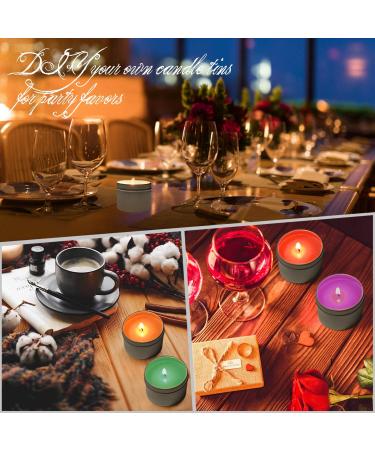 DINGPAI Candle Tin 4oz - Set of 18 Silver Candle Containers for DIY Candle Making - Buy Online on GoSupps.com