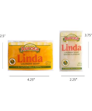 Linda Italian Laundry Soap Bar Bundle 9.5 oz and 6.5 oz - Buy Online on GoSupps.com