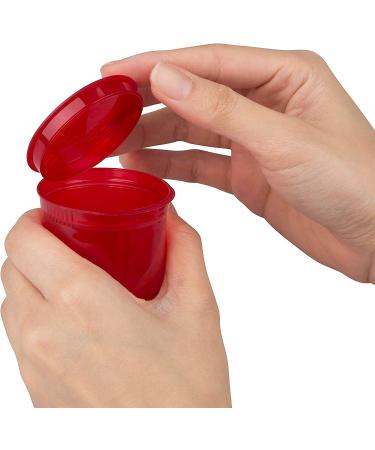 10 Pack Airtight 30 Dram Empty Pill Bottles with Caps - Multi Use Prescription Medicine Container for Herbs, Candy, Crafts - Transparent Multi Color - Buy Online on GoSupps.com