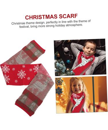 SHERCHPRY Christmas Scarf for Kids - Yarn Winter Gift 124x19CM - Festive Tree Design - Buy Online on GoSupps.com