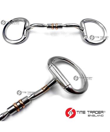 OTTE Eggbutt Snaffle Copper Roller Barrel with Copper Inlay Horse Bit (5") - Buy Online on GoSupps.com