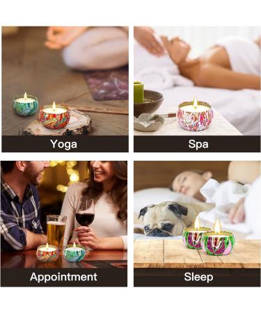 Scented Candles Gift Set for Women | 12Pcs Natural Soy Wax | Long Lasting Aromatherapy | Portable Tin | Perfect Birthday & Christmas Gifts by Hamstyle - Buy Online on GoSupps.com