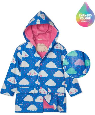 Girls' Hatley Colour Changing Raincoat - Cheerful Clouds - Size 6 - Buy Online on GoSupps.com