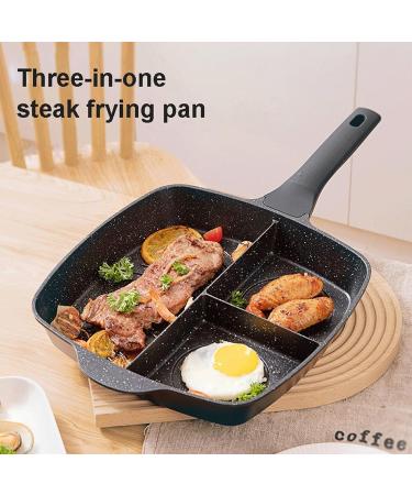 DELURA Saucepan 3-in-1 Frying Pan Cooking Wok Pot Cookware Breakfast Egg Pan Skillet Kitchen Utensils Wok - Buy Online on GoSupps.com