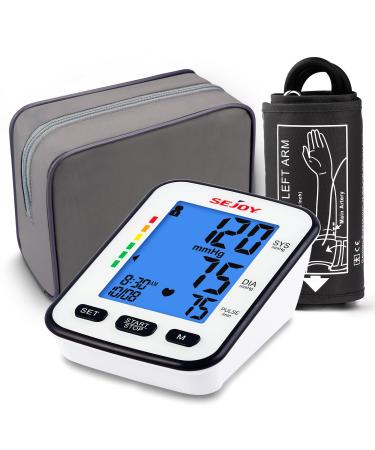 Blood Pressure Monitor Upper Arm, Automatic Digital BP Machine Cuff, English and Spanish Talking, Extra Large Backlit Display, Home Use Irregular Heartbeat & Hypertension Detector
