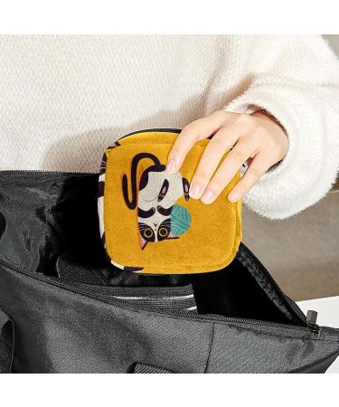 Womens Bonds Storage Pockets Stillpad Keeper - Portable Cartoon Cat Period Kit Bag for Girls - Buy Online on GoSupps.com
