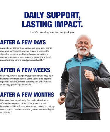 High Absorption Saw Palmetto for Men - Herbal Urinary and Prostate Health Supplement for Men with Saw Palmetto Extract - Non-GMO & Made in The USA in cGMP Facilities - Up to 120 Servings - Buy Online on GoSupps.com
