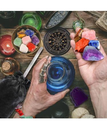 Buy Nkihrkk 21pcs Crystal Healing Stones Set - Natural Chakra Gemstones & Minerals with Fabric Bag for Meditation & Energy Healing - Buy Online on GoSupps.com