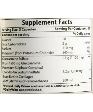 Best Naturals Glucosamine Chondroitin MSM (Non-GMO) 180 Count - Promotes Joint Health - Buy Online on GoSupps.com