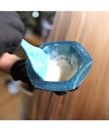 Vellen Hair Professional Glam Color Bowls - 7 Pack Mint/Blue, Non-Slip Rubber Bottom, Snappable Design - Buy Online on GoSupps.com