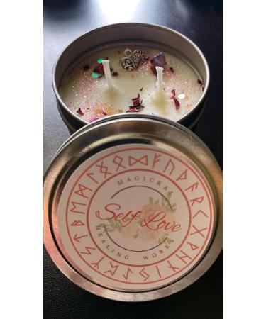 Aromatherapy Intention Candle for Self Love Peony & Pink Grapefruit White Rose International Shipping Available - Buy Online on GoSupps.com