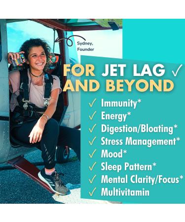 Co-Pilot All-in-1 Travel Supplement | Jet Lag & Immune Support | Energy Blend with Ashwagandha & Rhodiola | Airplane Travel Essentials | 60 Vegan & Gluten Free Capsules - Buy Online on GoSupps.com