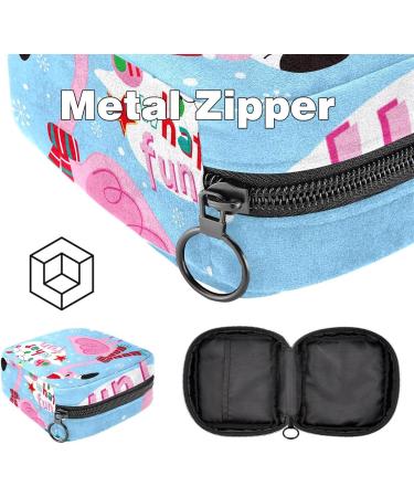 Shop Women's Napkin Storage Pocket - Christmas Snowflake Flamingo Funny Menstrual Cup & Portable Bags for First Period - Color 5 - Buy Online on GoSupps.com