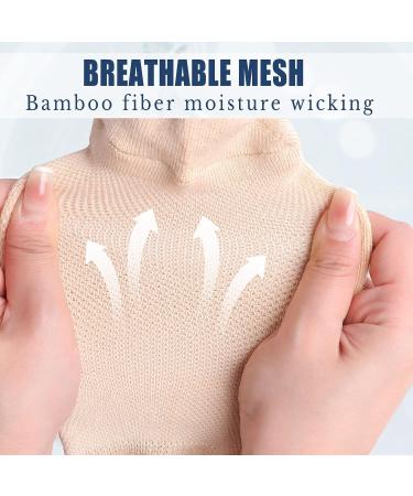 ZIHUA Diabetic Socks 6 Pairs - Non-Binding Bamboo Hospital Crew Socks Brown 10-13 - Buy Online on GoSupps.com