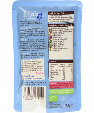 Ella's Kitchen Lamb Roast 190g - Delicious Baby Food - Buy Online on GoSupps.com